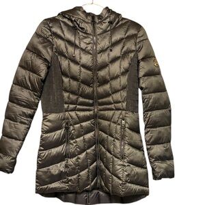 Bernardo Classic Quilted Hooded Puffer Jacket Car Coat
